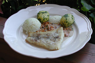 Zander mit Eierschwammerl
